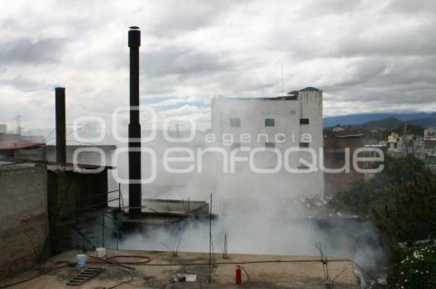 INCENDIO EN BAÑOS PÚBLICOS