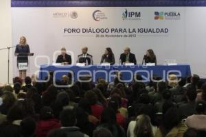 FORO DIÁLOGO PARA LA IGUALDAD