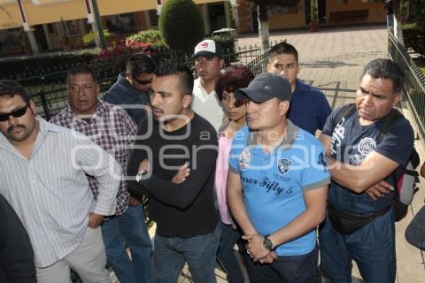 MANIFESTACIÓN POLICÍAS SAN ANDRÉS CHOLULA