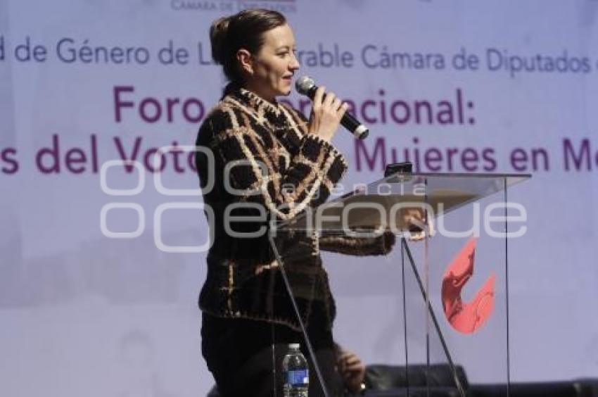 FORO INTERNACIONAL CONMEMORANDO EL VOTO FEMENINO