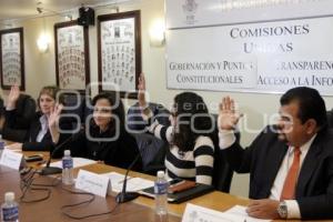 COMISIÓN DE GOBERNACIÓN Y TRANSPARENCIA