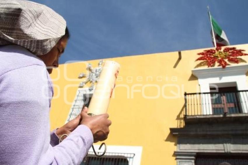 MANIFESTACIÓN POR DESPOJO DE UNA IGLESIA