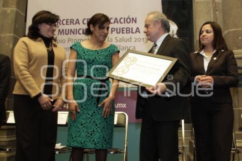 PUEBLA RECIBE CERTIFICACIÓN COMO PROMOTOR DE SALUD