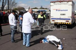 MUERE ATROPELLADO . CENTRAL DE ABASTOS