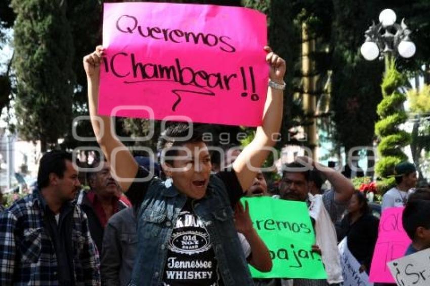 MANIFESTACIÓN VENDEDORES AMBULANTES