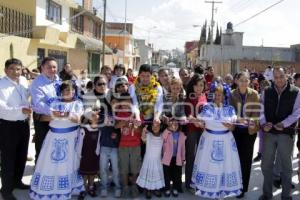 RIVERA INAUGURÓ PAVIMENTACIÓN CON CONCRETO HIDRÁULICO