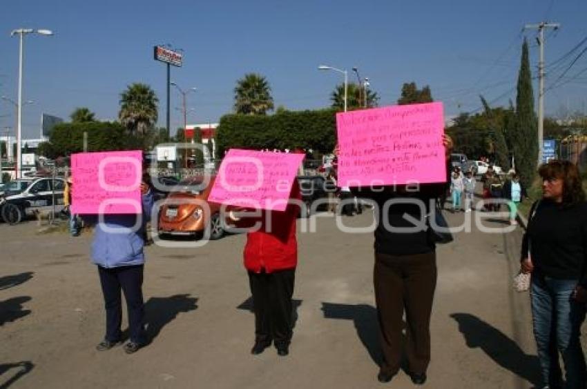 MANIFESTACIÓN POR POLICÍA MUERTO EN TEXMELUCAN