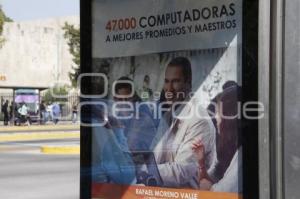 PUBLICIDAD DEL TERCER INFORME DE GOBIERNO . GOBERNADOR