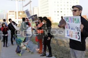 MANIFESTACIÓN CONTRA ANIMALES EN CIRCO