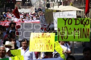 MANIFESTACIÓN CONTRA MINERA