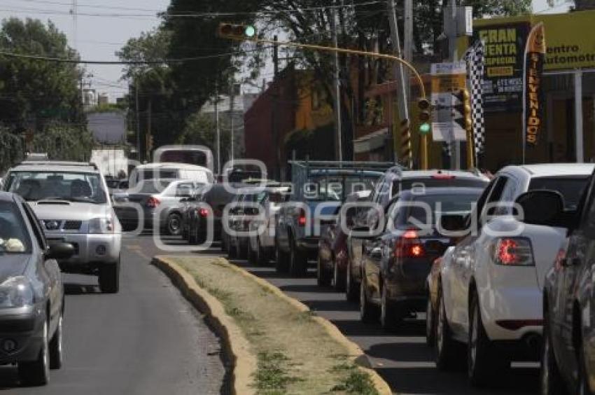 TRÁFICO POR OBRAS EN CIRCUITO JUAN PABLO II