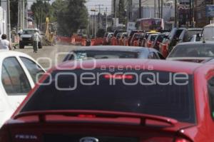 TRÁFICO POR OBRAS EN CIRCUITO JUAN PABLO II