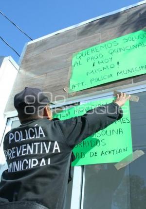 PARO LABORAL POLICÍA MUNICIPAL ACATLÁN DE OSORIO