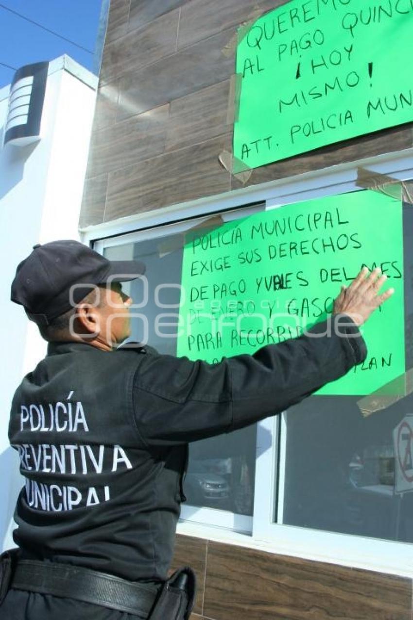 PARO LABORAL POLICÍA MUNICIPAL ACATLÁN DE OSORIO