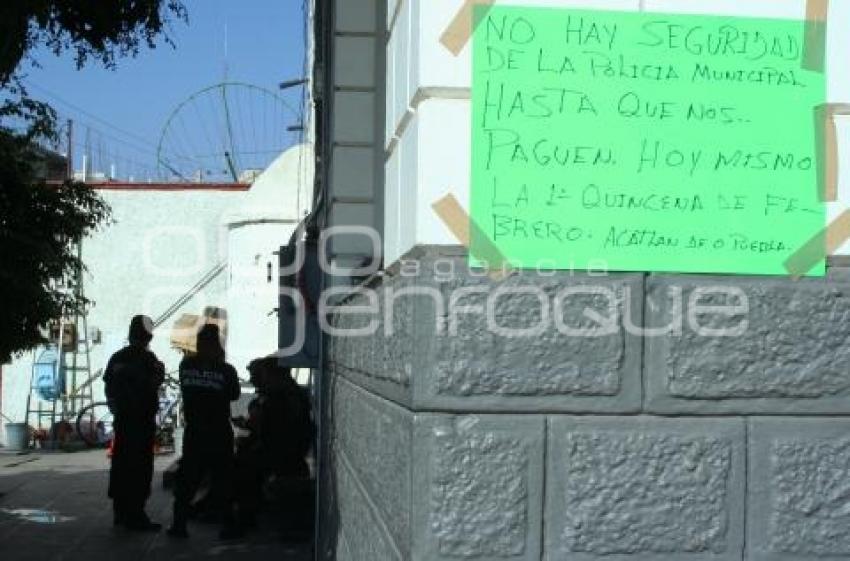 PARO LABORAL POLICÍA MUNICIPAL ACATLÁN DE OSORIO