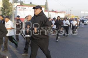 CHOLULA . POLICÍAS HACEN DEPORTE