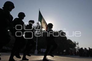 CHOLULA. CEREMONIA DÍA DE LA BANDERA