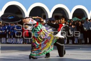 CHOLULA. CEREMONIA DÍA DE LA BANDERA