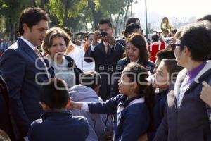 CHOLULA. CEREMONIA DÍA DE LA BANDERA