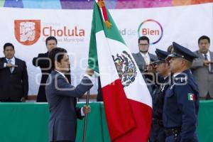 CHOLULA. CEREMONIA DÍA DE LA BANDERA