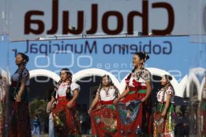 CHOLULA. CEREMONIA DÍA DE LA BANDERA