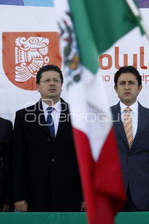 CHOLULA. CEREMONIA DÍA DE LA BANDERA