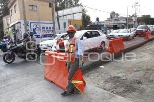 CONGESTIONAMIENTO VEHICULAR. OBRAS PAVIMENTACIÓN