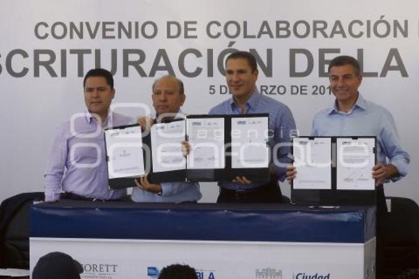 CONVENIO ESCRITURACIÓN DE LA VIVIENDA