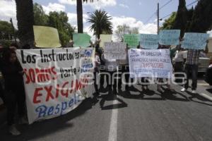 MANIFESTACIÓN INSTRUCTORES DEL ICATEP