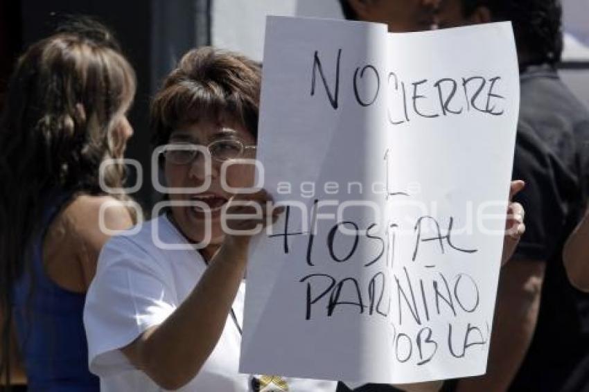 MANIFESTACIÓN HOSPITAL DEL NIÑO POBLANO