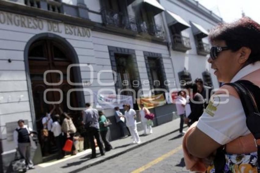 MANIFESTACIÓN HOSPITAL DEL NIÑO POBLANO