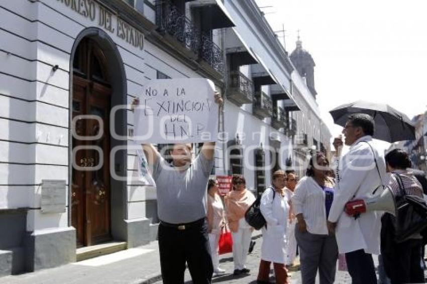 MANIFESTACIÓN HOSPITAL DEL NIÑO POBLANO