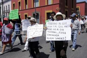 MANIFESTACIÓN EJIDATARIOS