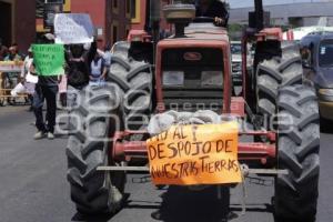 MANIFESTACIÓN EJIDATARIOS