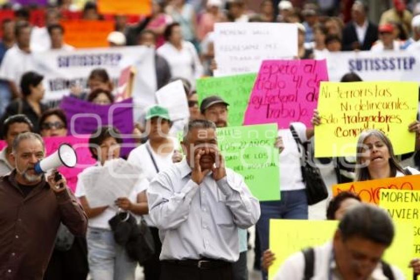 MANIFESTACIÓN TRABAJADORES HNP