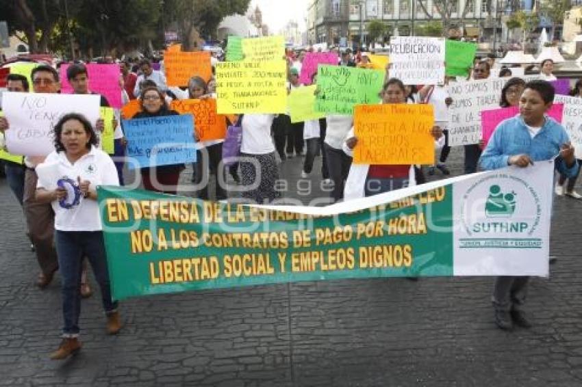 MANIFESTACIÓN TRABAJADORES HNP