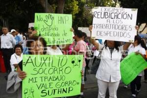 MANIFESTACIÓN TRABAJADORES HNP