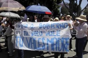 MANIFESTACIÓN EN CONTRA DE LA PRIVATIZACIÓN DEL AGUA