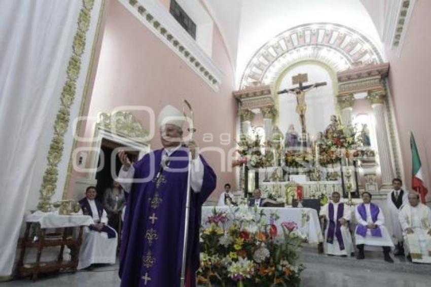 MISA DEL ARZOBISPO EN EL TEMPLO DE SANTA ANITA