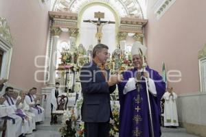 MISA DEL ARZOBISPO EN EL TEMPLO DE SANTA ANITA