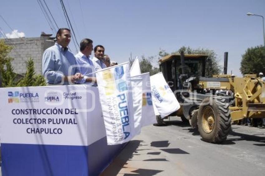 GOBIERNO . COLECTOR PLUVIAL CHAPULCO