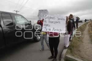 CIERRAN PUENTE SAN ANTONIO . CONFLICTO RUTA AZTECA