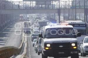 TRÁFICO EN PERIFÉRICO . CAOS VIAL
