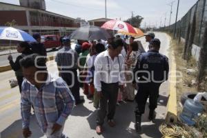 MANIFESTACIÓN POR CAMBIO DE RUTA AZTECA