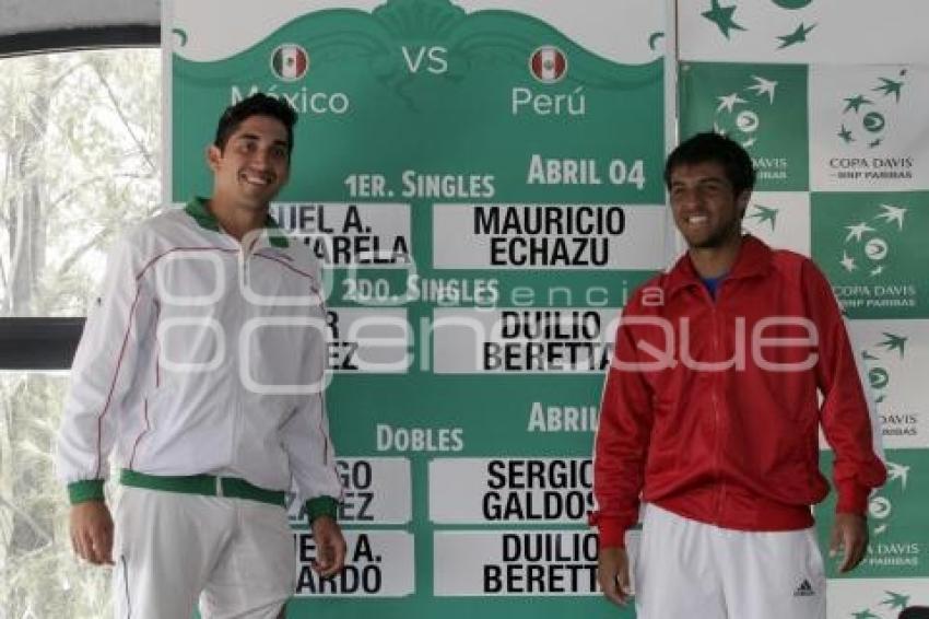 SORTEO COPA DAVIS MEXICO VS PERU
