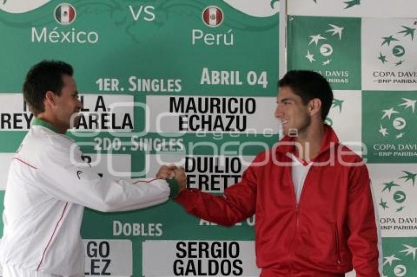 SORTEO COPA DAVIS MEXICO VS PERU
