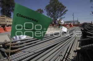 CLAUSURAN SIMBÓLICAMENTE DISTRIBUIDOR VIAL CHOLULA