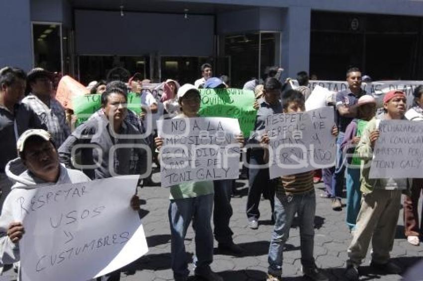 MANIFESTACIÓN JUNTAS AUXILIARES