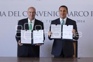 FIRMA DE CONVENIO SEMARNAT GOBIERNO DE PUEBLA