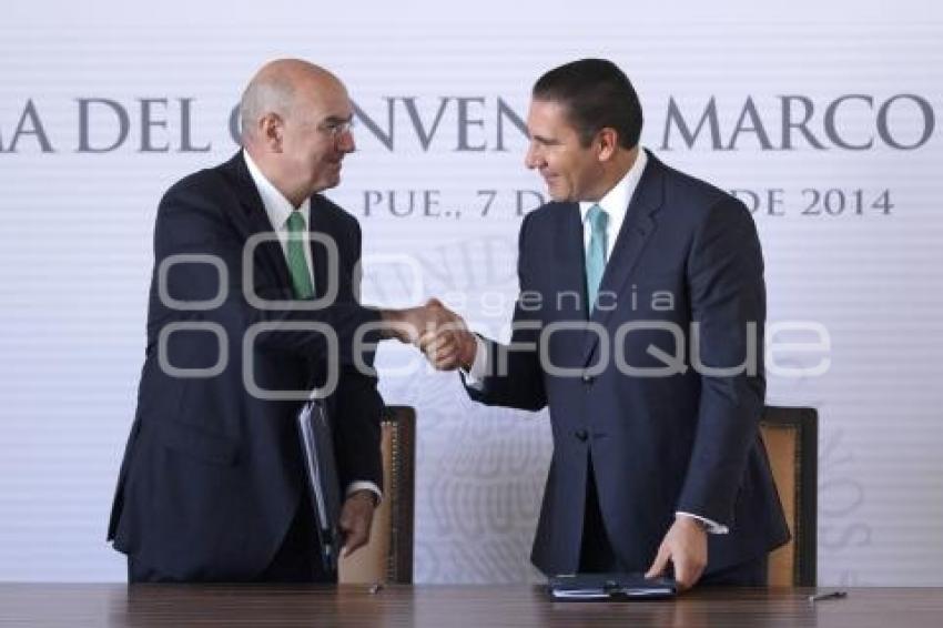 FIRMA DE CONVENIO SEMARNAT GOBIERNO DE PUEBLA